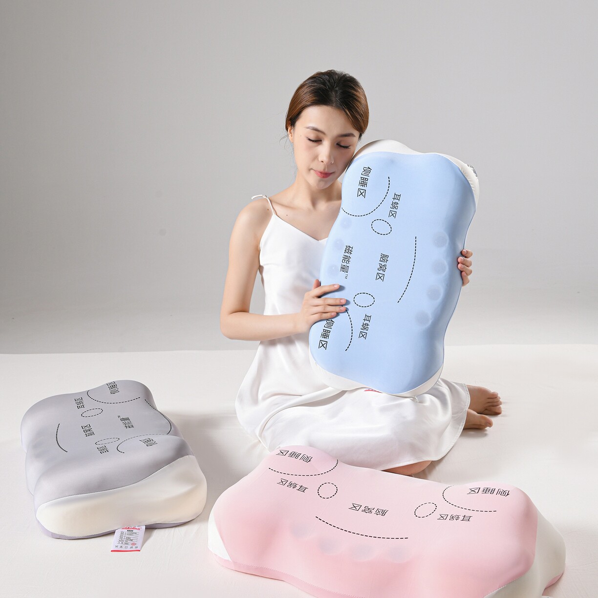 优选磁疗枕护颈舒眠枕头0压慢回弹枕芯记忆棉枕磁能量展销枕单人