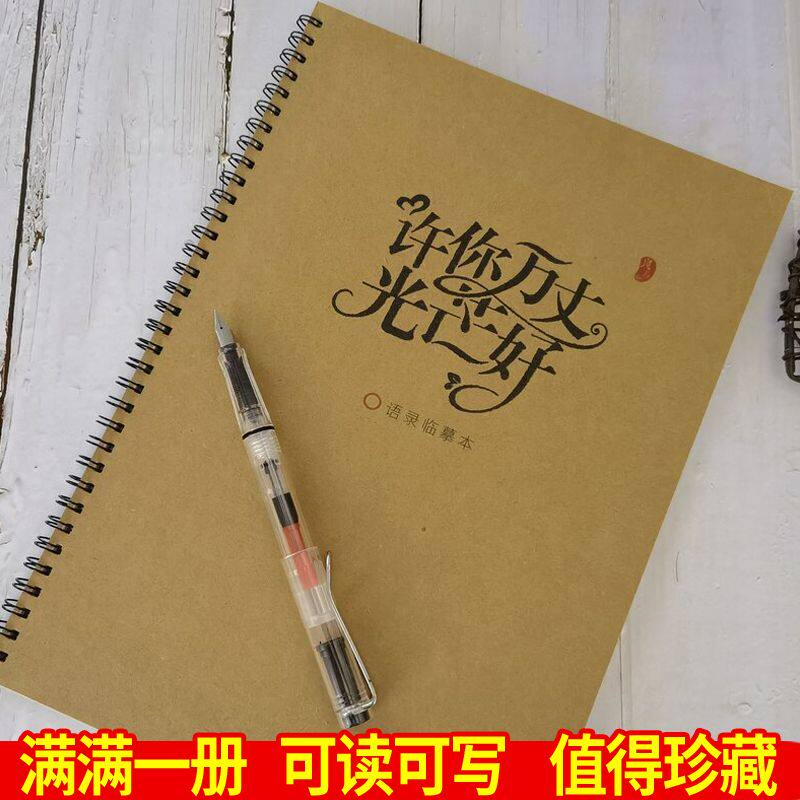 许你万丈光芒好陆霆骁经典语录言情小说周边情书体楷书钢笔练字帖