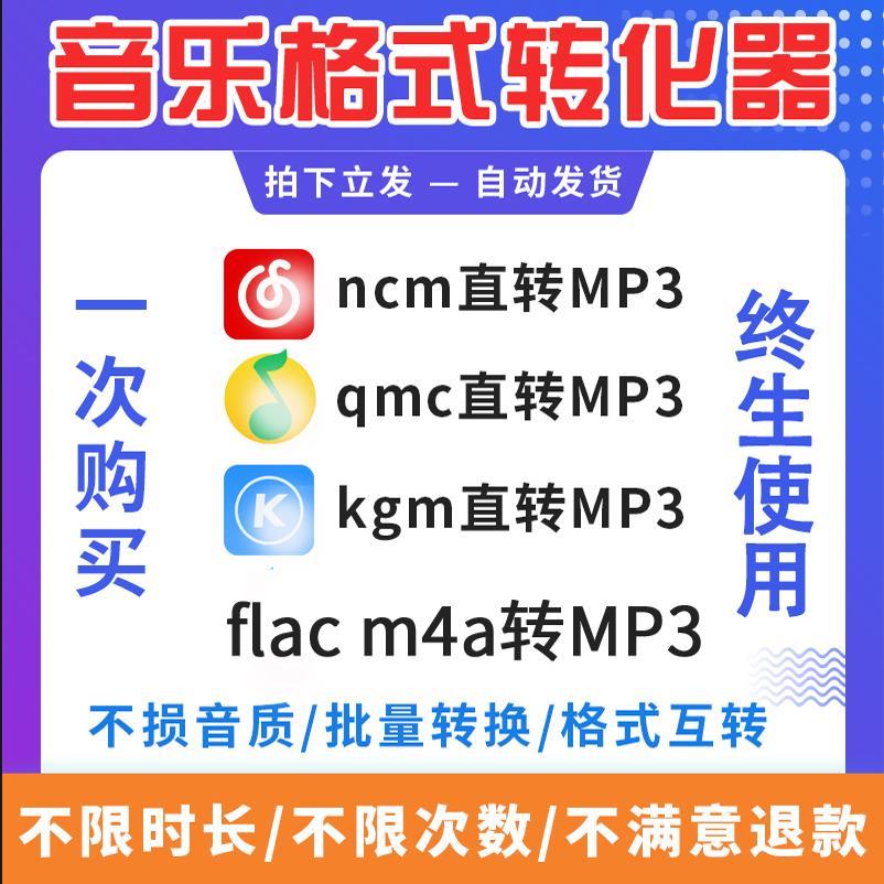 音频格式ncm kgm flac mgg m4a kgg mp4转mp3音乐转换器视频MP4