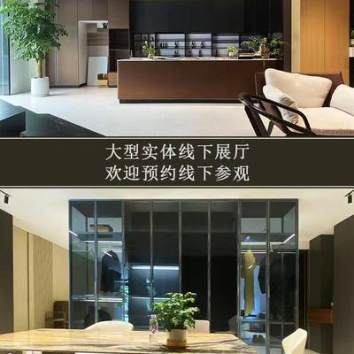 餐边柜橱柜衣柜PET肤感门板上门安装测量ENF无醛即装即住源头工厂
