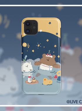 LIVECASE可爱小熊适用于IPHONE XS MAX/11PRO苹果7/8PlusXR手机壳