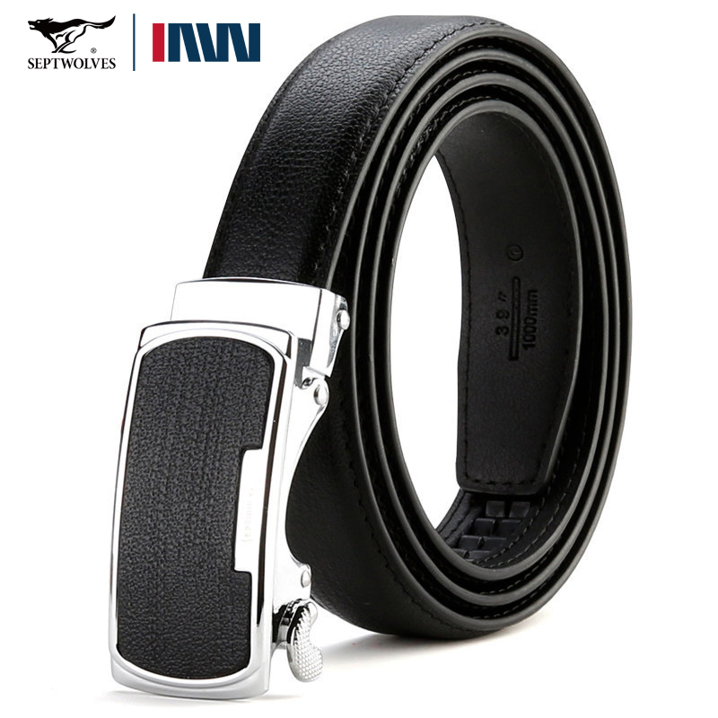 皮带七匹狼牛皮女士真皮自动扣