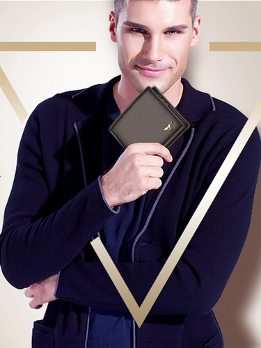 Septwolves, короткий бумажник, кожаный кошелек, из натуральной кожи