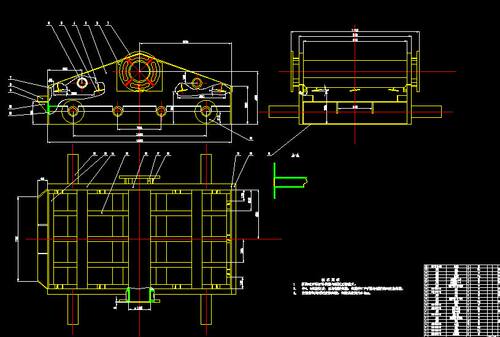 振动筛设计2D图机械CAD+说明图纸