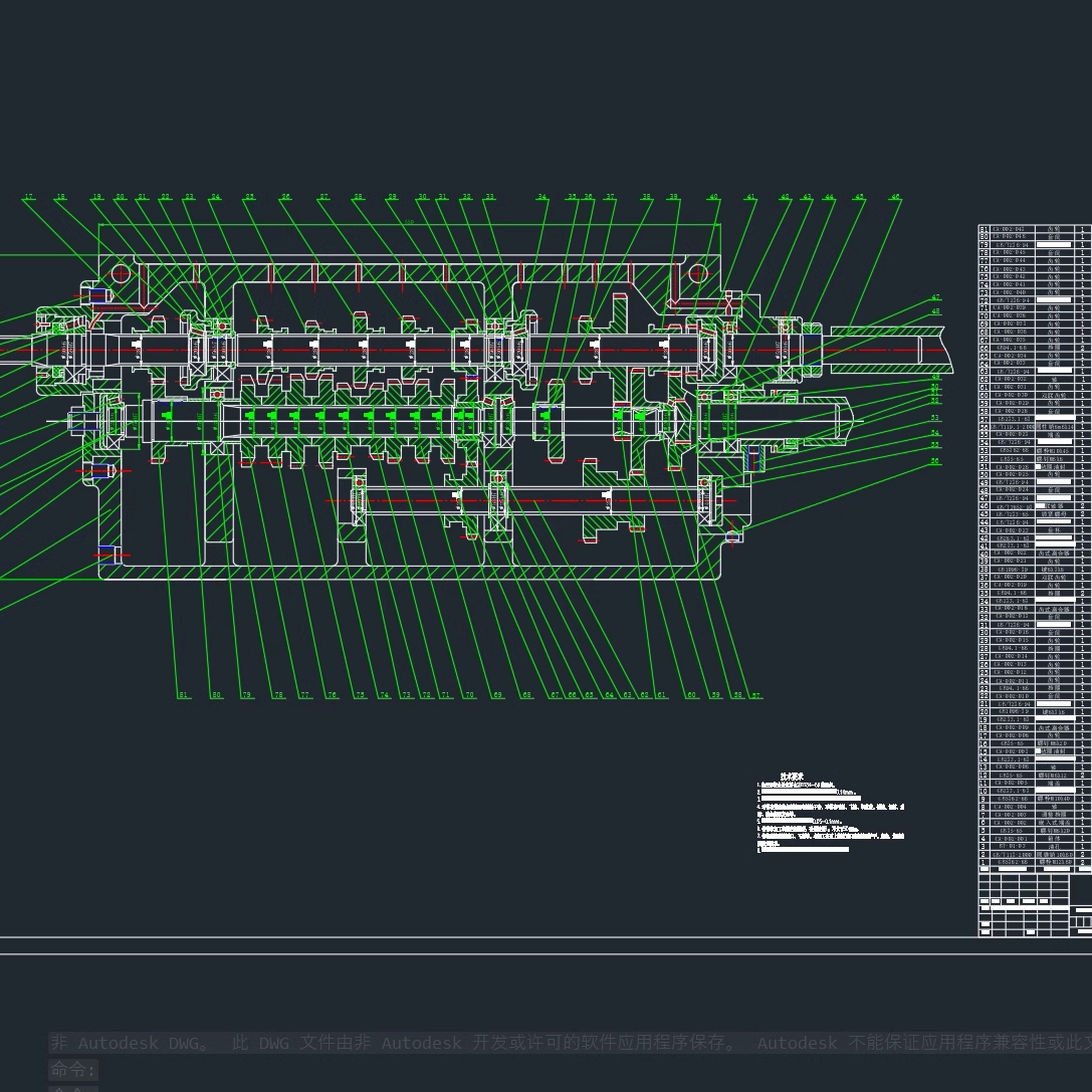 ca6140型车床进给箱设计2d图机械cad 说明素材