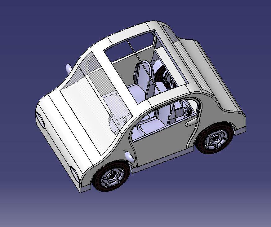 小型纯电动汽车轮毂电机及大角度转向系统的数字化设计2d图机械ca