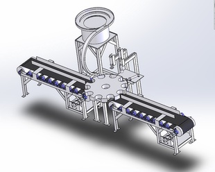 全自动旋盖机三维建模设计2D图机械CAD图纸