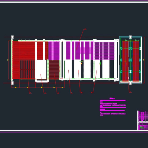 500td工业固废垃圾焚烧炉的热力计算2D图机械CAD+说明图纸