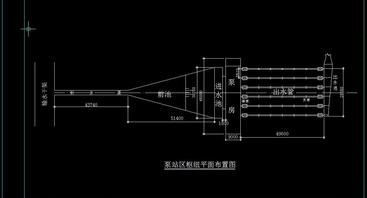 水泵站设计2d图机械cad素材