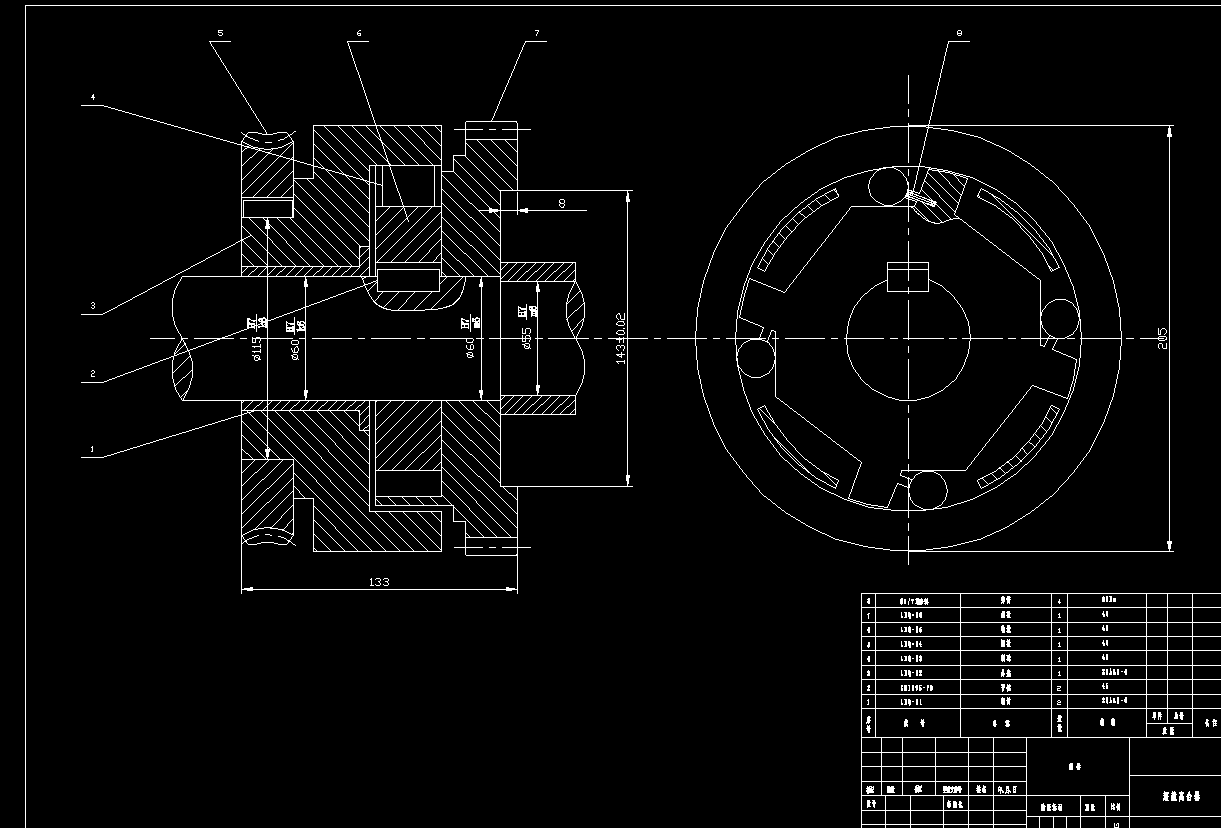 大模数蜗杆铣刀专用机床设计2D图机械图纸