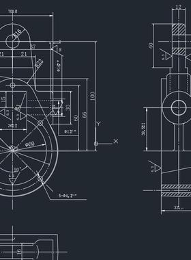 CA10B前刹车调整臂外壳加工工艺及Φ13和沉孔夹具设计说明图纸