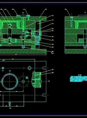 Φ146.6药瓶及瓶盖注塑模设计【2套模具】2D图机械CAD+说明图纸