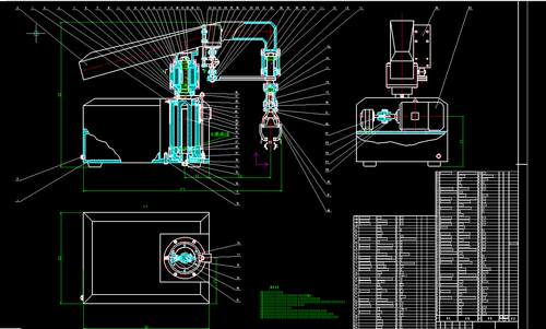 中成药瓶盖旋紧机械手设计2D图机械CAD+说明图纸