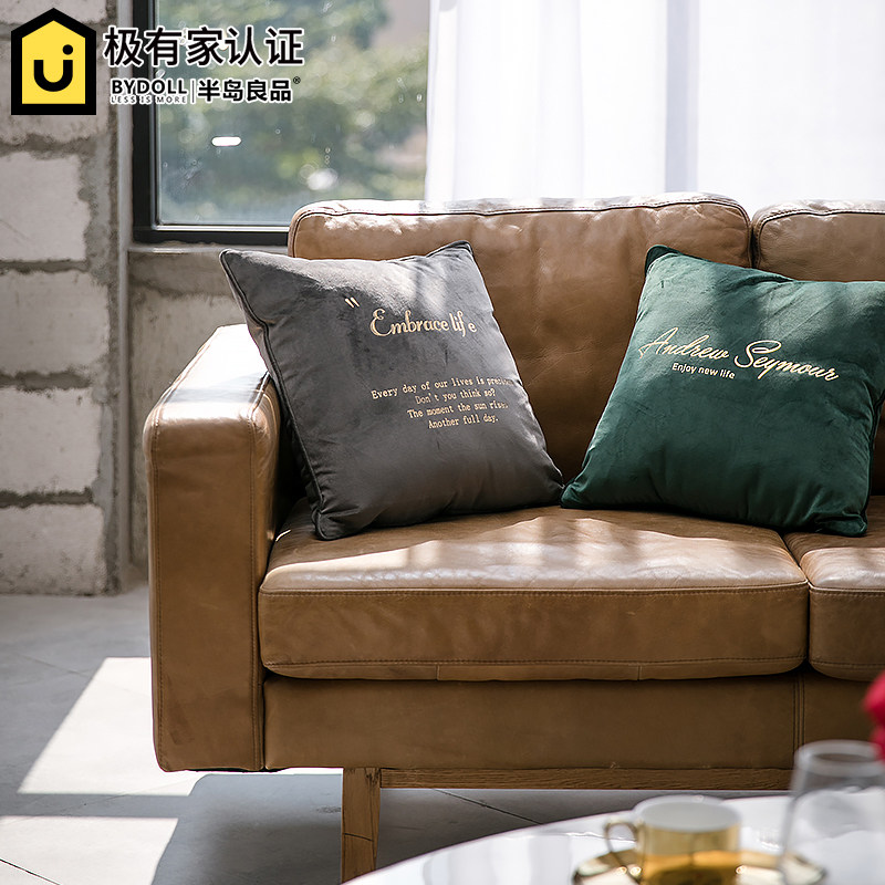 半岛良品北欧ins烫金抱枕丝绒轻奢靠垫床头客厅沙发靠枕靠背可拆在类目 居家布艺, 靠垫/抱枕中 - 来自Buy2taobao.com提供专业的淘宝代购服务