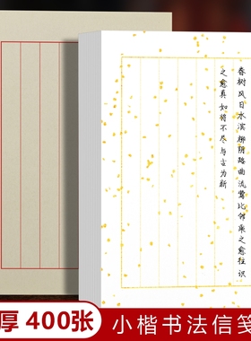 小楷书法练习专用纸信纸作品纸手抄竖格日课纸钢笔式毛笔硬笔书法