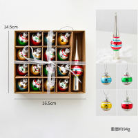 Noki Christmas decorations, Christmas tree ornaments, small pendants, walking sticks, snowman, old man, glass gifts, mini pendants thumbnail 4