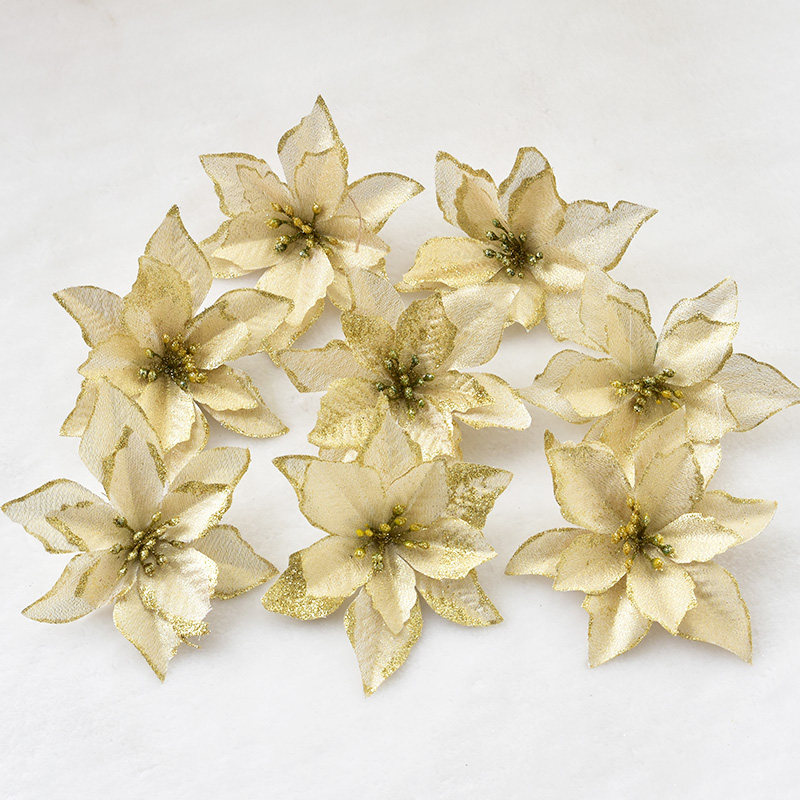 NUHCI圣诞三层仿真花diy装饰品