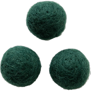 诺琪 4/6cm彩色羊毛毡装饰球diy材料挂饰  树花环圣诞节小装饰品