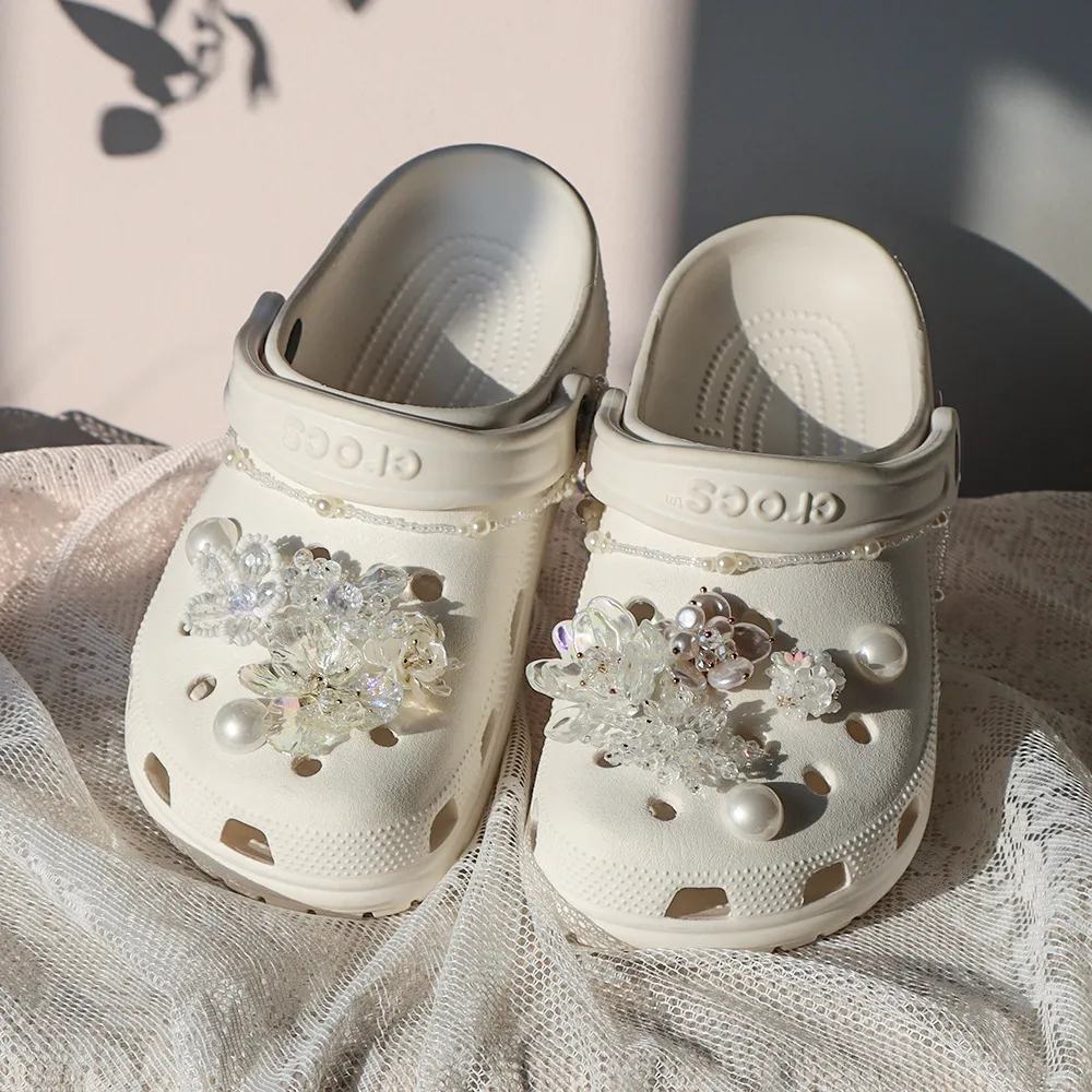 烂漫花海洞洞鞋配饰适配crocc鞋花装饰扣可拆卸智必星鞋扣高级感