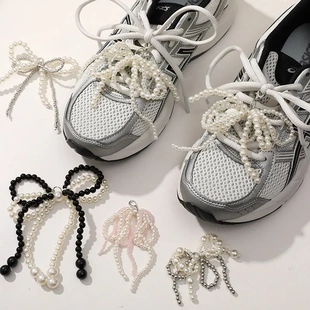 扣挂件diy手作鞋 带配饰包包挂饰 花仿珍珠蝴蝶结爱心鞋 韩国鞋