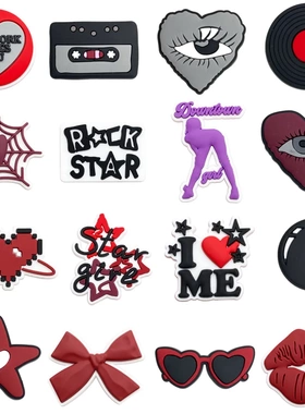 新款卡通y2k风格洞洞鞋鞋花鞋扣个性软胶凉鞋配件饰品DIY装饰扣