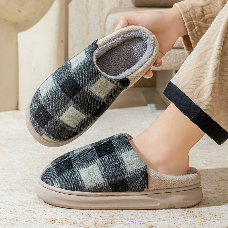 居家拖鞋感室内棉女保暖踩