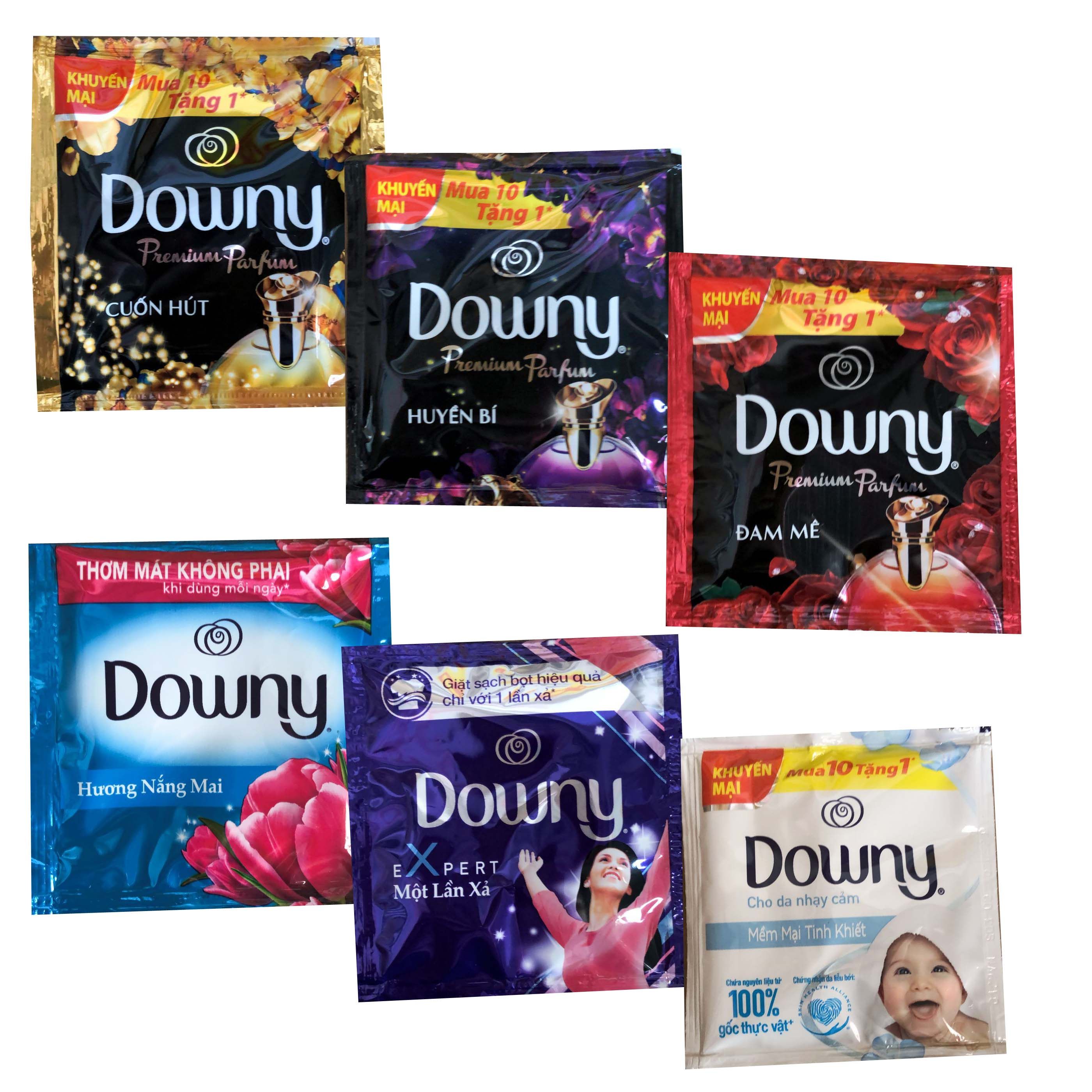 越南进口downy当妮柔顺剂衣服护理剂浓缩花香型去味20ml/袋
