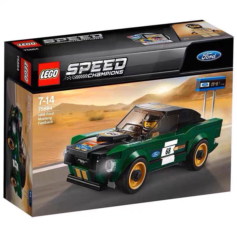 乐高 75884福特野马 Lego Speed超级赛车绝75886法拉利