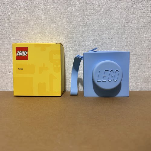 LEGO乐高112041蓝色硅胶包零钱包迷你书包挂件周边新品
