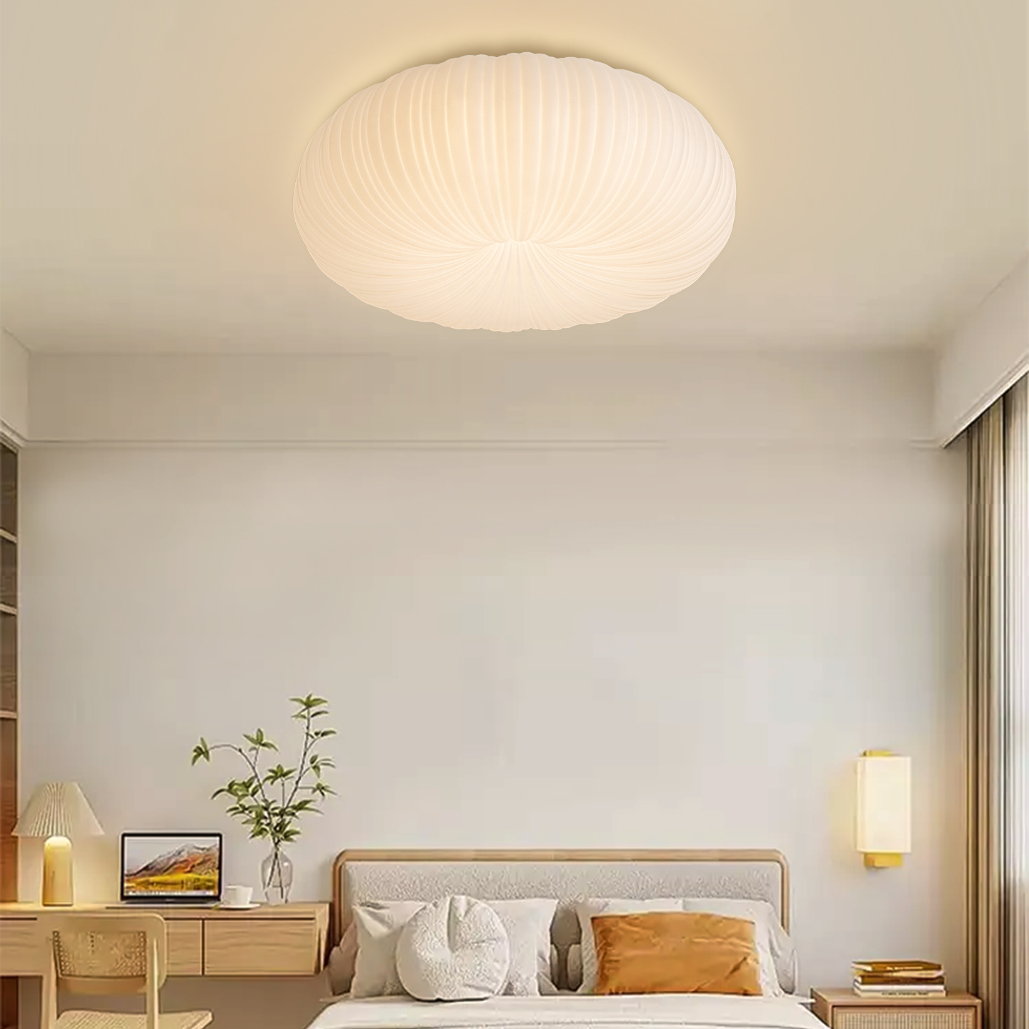 2025新款南瓜吸顶灯法式主卧