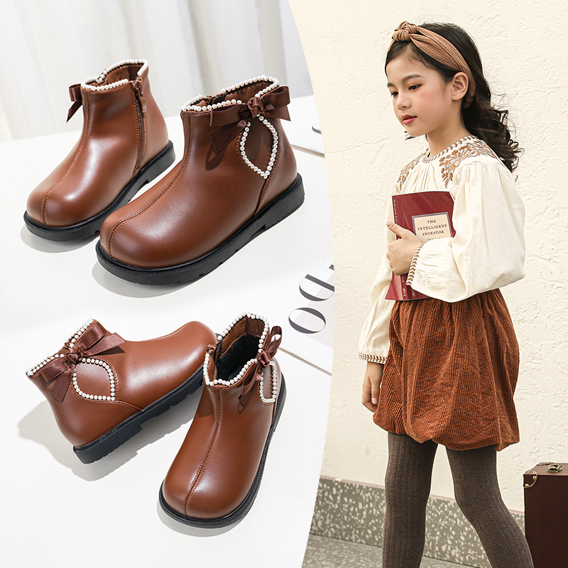 小金蛋童鞋儿童马丁靴女童公主靴