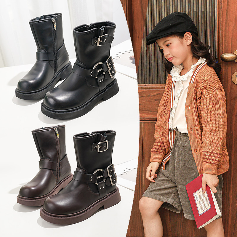 小金蛋童鞋儿童皮靴女童马丁靴2025秋冬季新款女孩加绒二棉短靴子,童鞋/婴儿鞋/亲子鞋,皮靴,淘宝优惠券,粉丝福利购,淘宝优惠卷