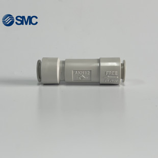 SMC气管单向阀空气止回阀气动气体AKH4/6/8/10/12MM分快插接头