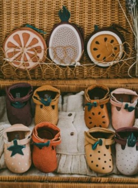 现货正品荷兰Donsje学步鞋真皮软底可爱水果学步前鞋婴幼儿单鞋