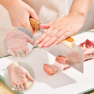 日本磨刀护手器家用厨房切菜切骨省力小工具护刀不伤手刀背助力器