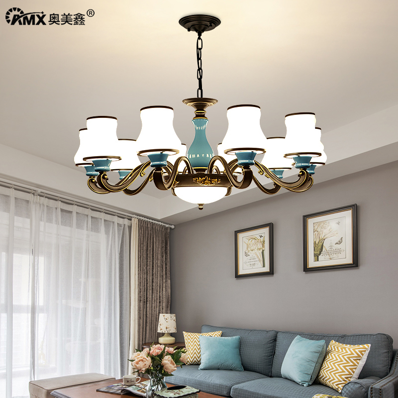 原创防尘陶瓷灯锌合金灯