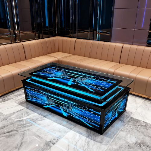 KTV发光七彩变桌卡座茶几