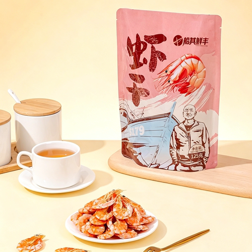 詹其雄船长船其烤虾干即食零食