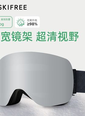 SKIFREE滑雪镜球面镜双层防雾护目镜单板双板眼镜专业滑雪装备
