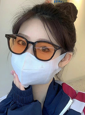 速发2022年新款墨色茶镜夏高级l防紫外线太男潮黄色感ag