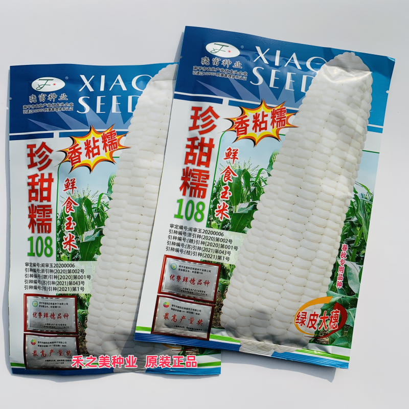 珍甜糯108白甜糯玉米种子香粘糯鲜食型甜糯玉米春秋种植高产抗病