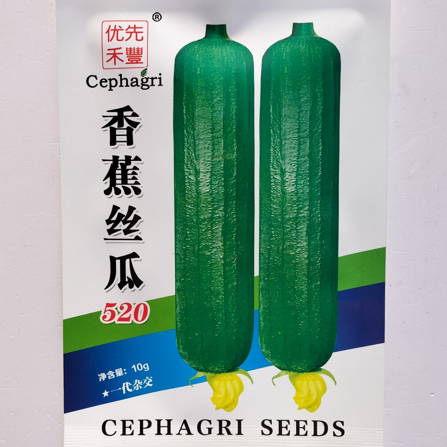 香蕉丝瓜种子杂交早熟果味清甜高产绿油亮丝瓜种籽农家春秋季播种