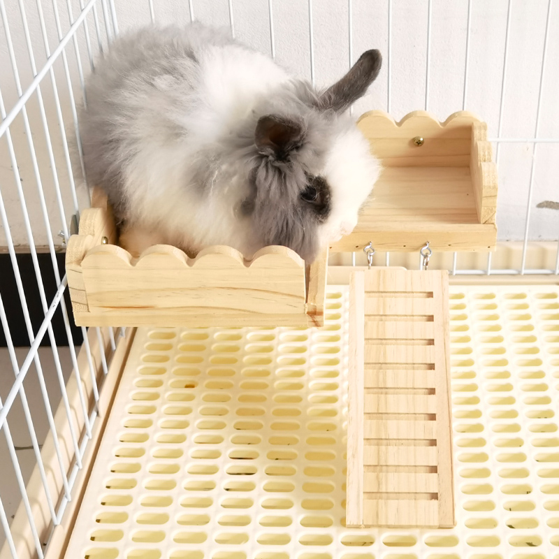 宠物木质跳台龙猫兔子站台
