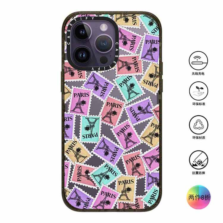 香港代购Casetify Colorful Paris巴黎邮票适用iPhone14/13/12/Pro/Max手机壳怎么看?
