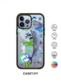 香港代购Casetify Dolphin海豚适用iPhone13/12/Pro/Max手机壳