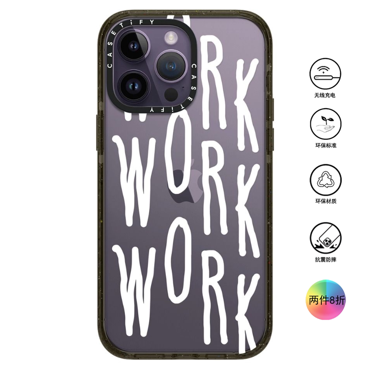 香港代购Casetify work 字母 适用苹果手机iPhone17/16/15/14/13/12/Pro/Max手机壳