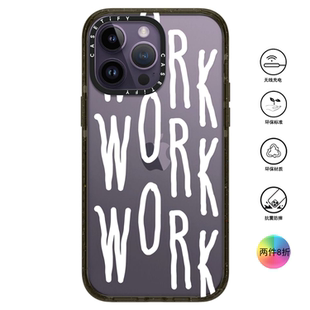 香港代购Casetify work 字母 适用苹果手机iPhone17/16/15/14/13/12/Pro/Max手机壳
