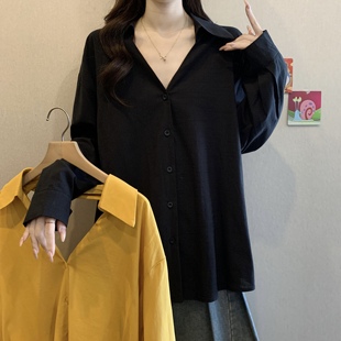 糖果儿胖MM漂亮设计露背衬衫 减龄显瘦独特polo领上衣 女秋大码 新款