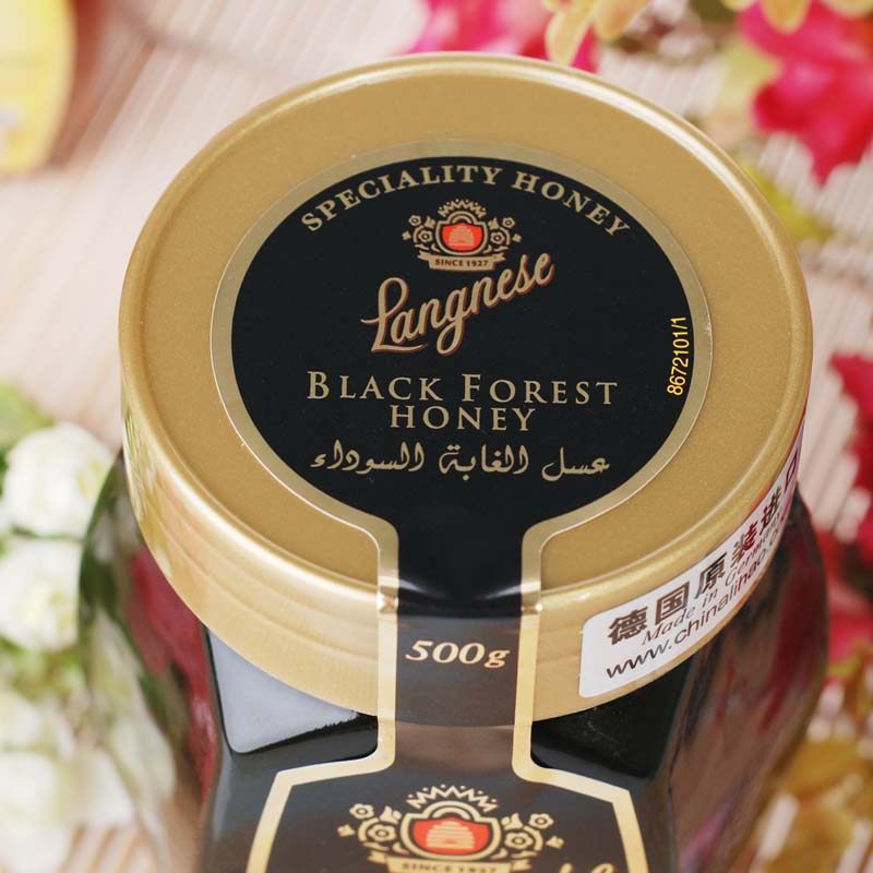 琅尼斯黑森林蜂蜜松树蜂蜜德国原装进口天然黑色低甜蜂蜜