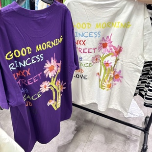 STREET 男女同款 MYWORLD系列 T恤 ISB3011058 花卉休闲短袖 INXX